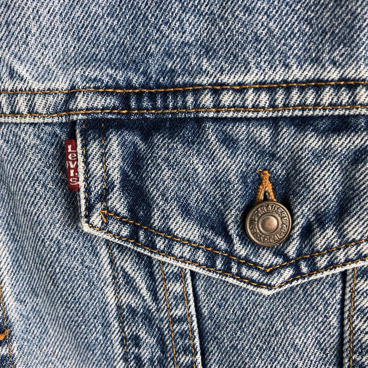 90'S Levi's denim jacket, denim jacket, men's size L, vintage cotton blue type Vintage Second Hand