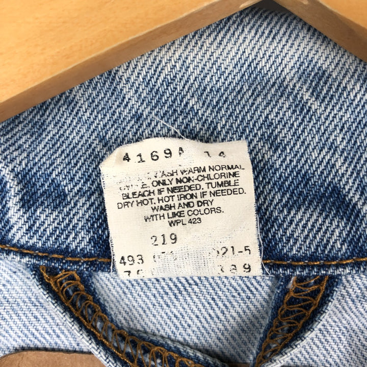 90'S Levi's denim jacket, denim jacket, men's size L, vintage cotton blue type Vintage Second Hand