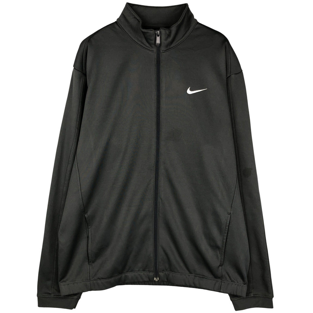 Nike Golf Therma-Fit Track Jacket, Men's Size Medium polyester gray type Vintage Second Hand