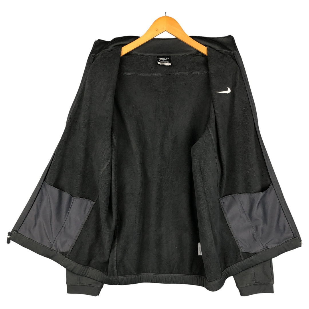 Nike Golf Therma-Fit Track Jacket, Men's Size Medium polyester gray type Vintage Second Hand