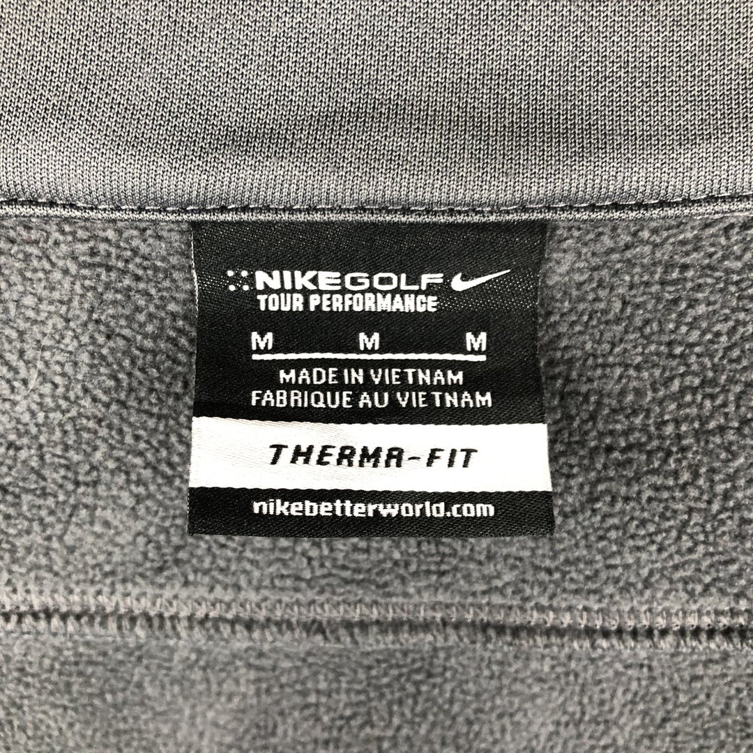 Nike Golf Therma-Fit Track Jacket, Men's Size Medium polyester gray type Vintage Second Hand