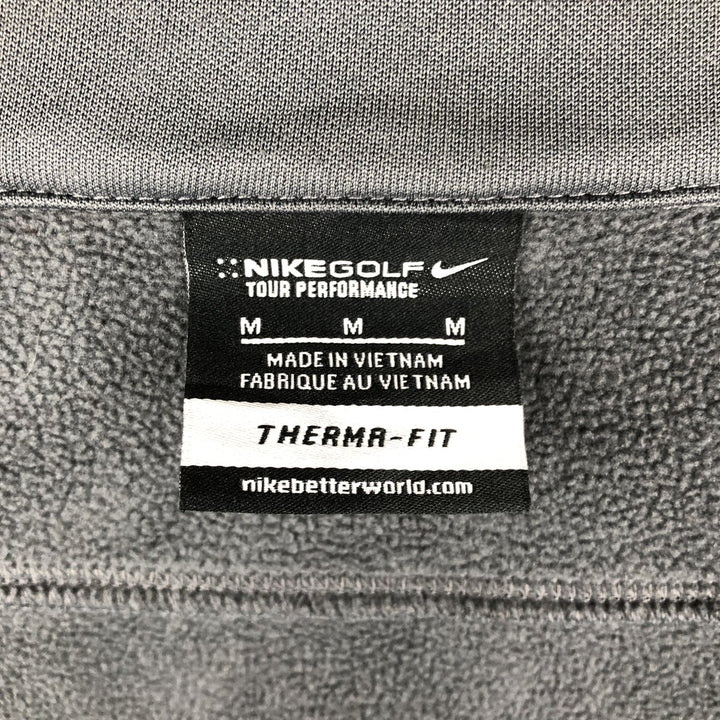 Nike Golf Therma-Fit Track Jacket, Men's Size Medium polyester gray type Vintage Second Hand
