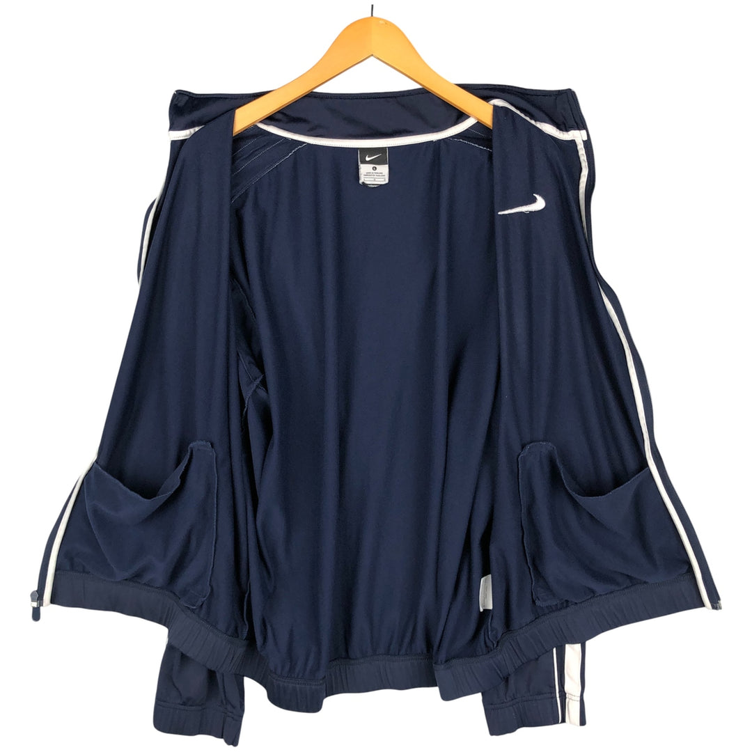 Nike Jersey Track Jacket Men's Size L polyester navy blue type Vintage Second Hand