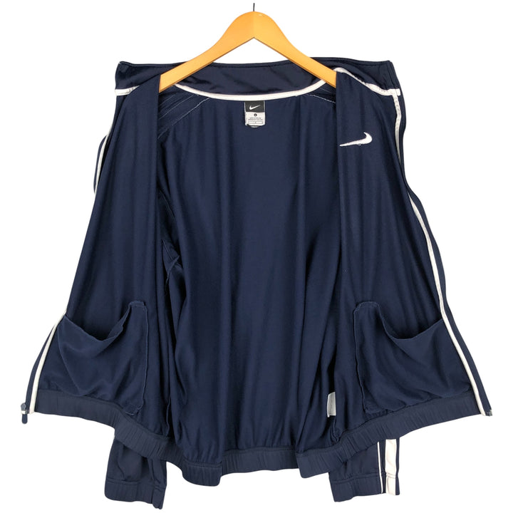 Nike Jersey Track Jacket Men's Size L polyester navy blue type Vintage Second Hand