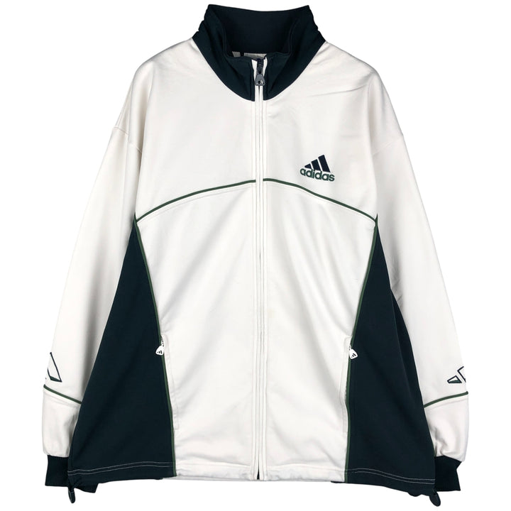 00'S adidas back logo jersey track jacket men's size M polyester white type Vintage Second Hand