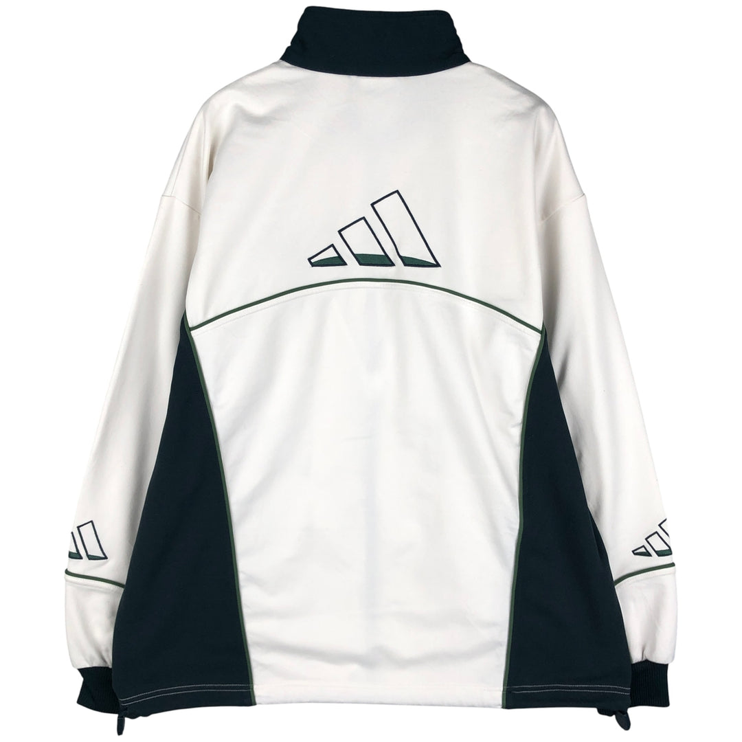 00'S adidas back logo jersey track jacket men's size M polyester white type Vintage Second Hand