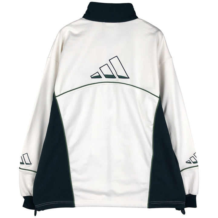 00'S adidas back logo jersey track jacket men's size M polyester white type Vintage Second Hand