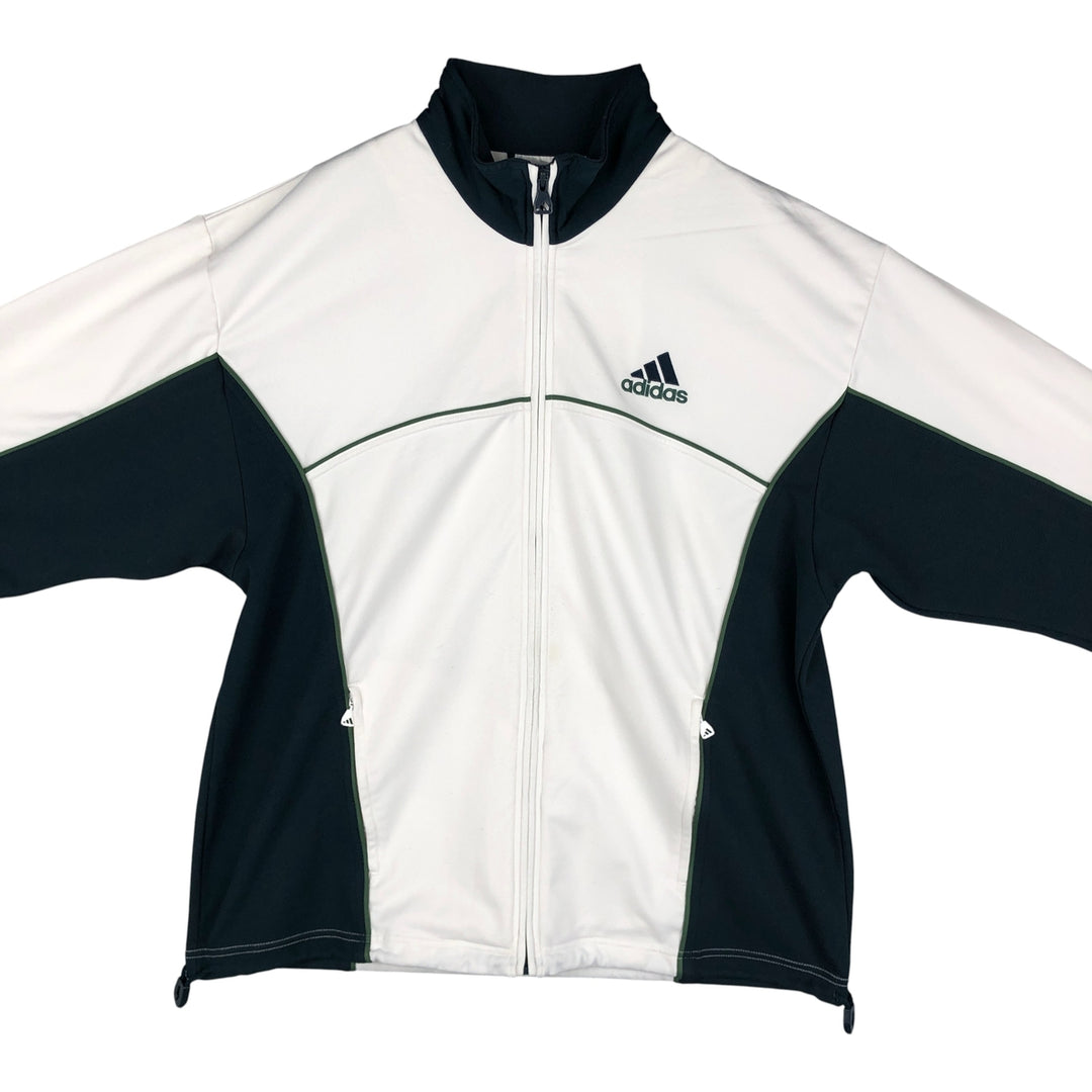 00'S adidas back logo jersey track jacket men's size M polyester white type Vintage Second Hand