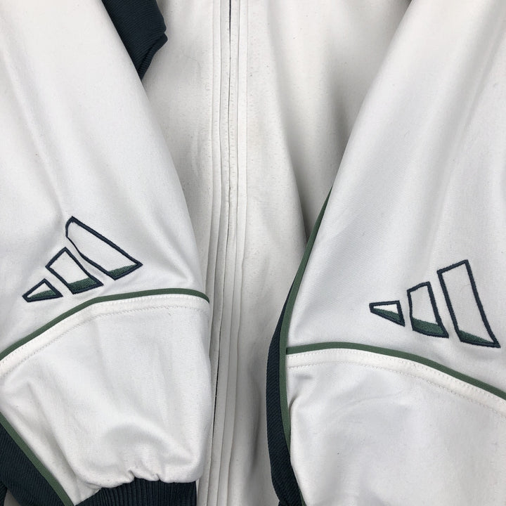 00'S adidas back logo jersey track jacket men's size M polyester white type Vintage Second Hand