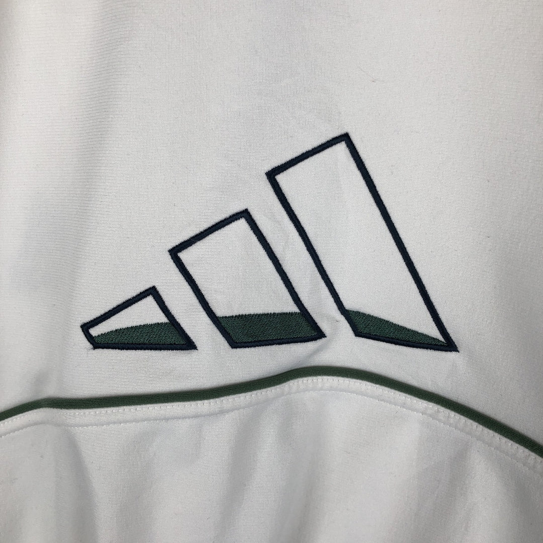 00'S adidas back logo jersey track jacket men's size M polyester white type Vintage Second Hand
