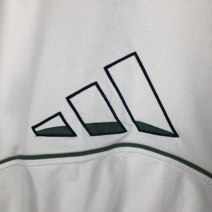 00'S adidas back logo jersey track jacket men's size M polyester white type Vintage Second Hand