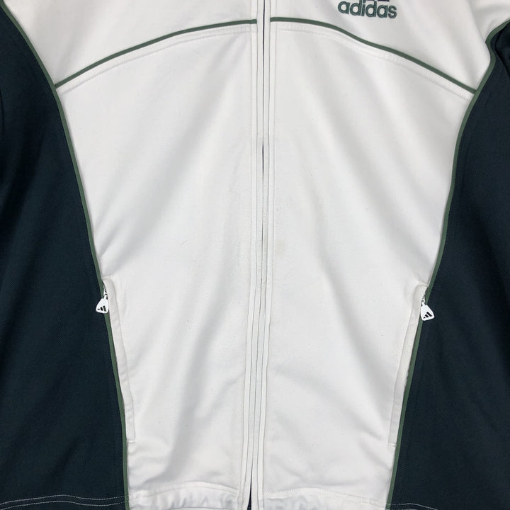 00'S adidas back logo jersey track jacket men's size M polyester white type Vintage Second Hand
