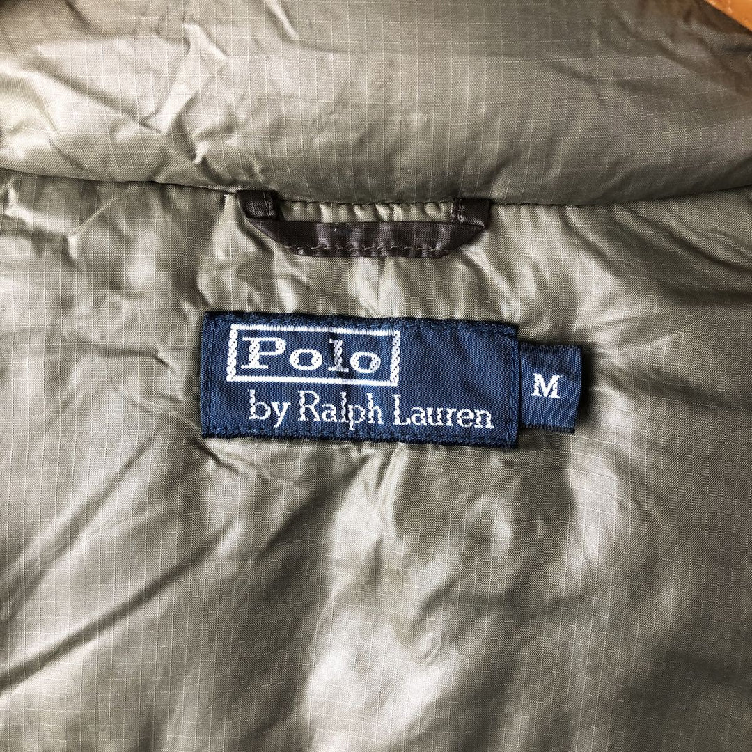 Ralph Lauren POLO by Ralph Lauren ripstop down vest, men's size M Nylon brown type Vintage Second Hand