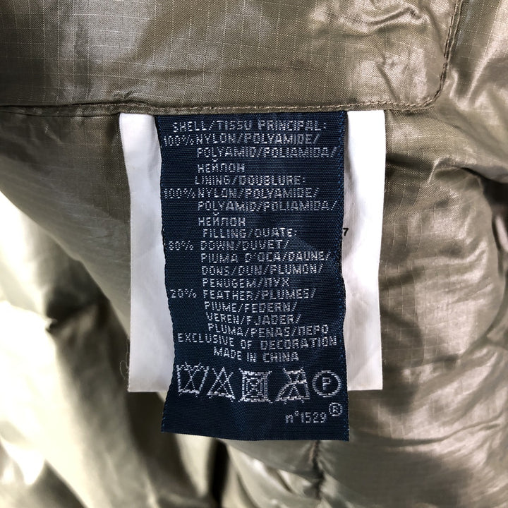 Ralph Lauren POLO by Ralph Lauren ripstop down vest, men's size M Nylon brown type Vintage Second Hand