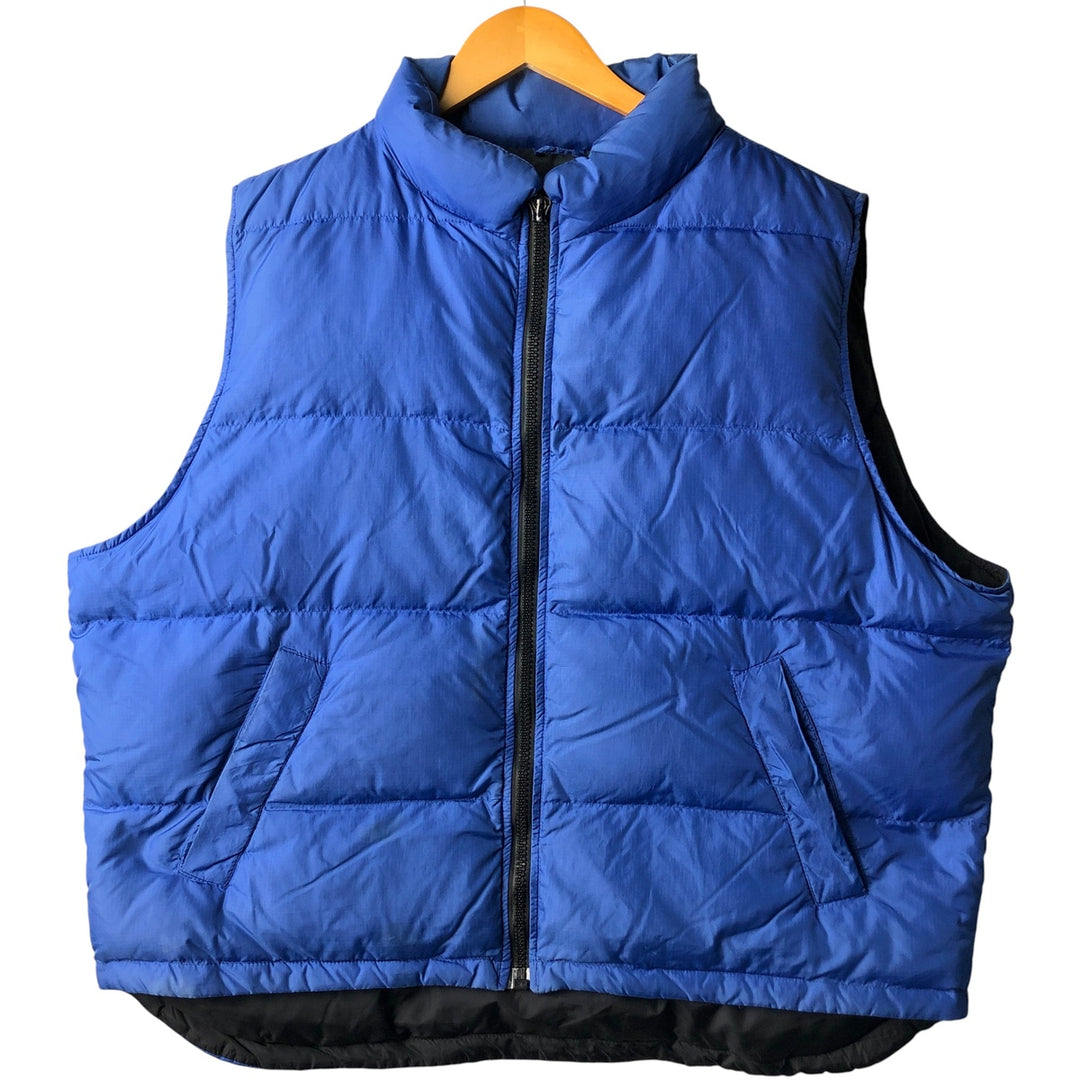 Eddie Bauer Ripstop Goose Down Vest, Men's XL Nylon blue type Vintage Second Hand