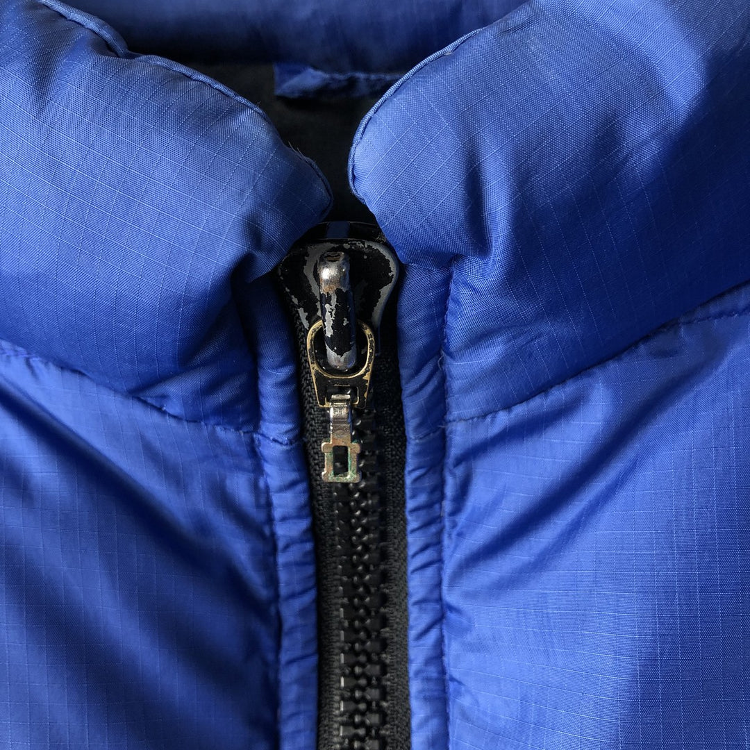 Eddie Bauer Ripstop Goose Down Vest, Men's XL Nylon blue type Vintage Second Hand