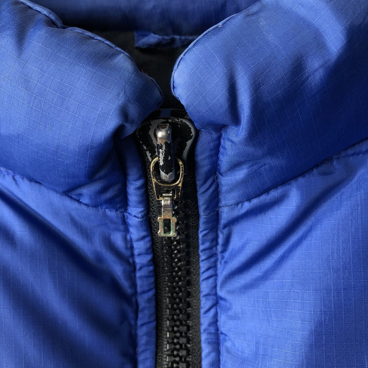 Eddie Bauer Ripstop Goose Down Vest, Men's XL Nylon blue type Vintage Second Hand