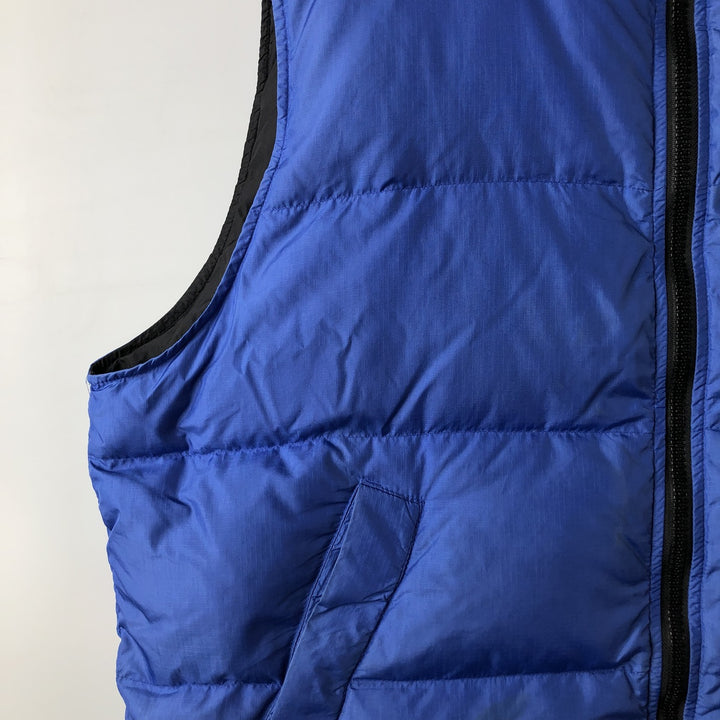 Eddie Bauer Ripstop Goose Down Vest, Men's XL Nylon blue type Vintage Second Hand