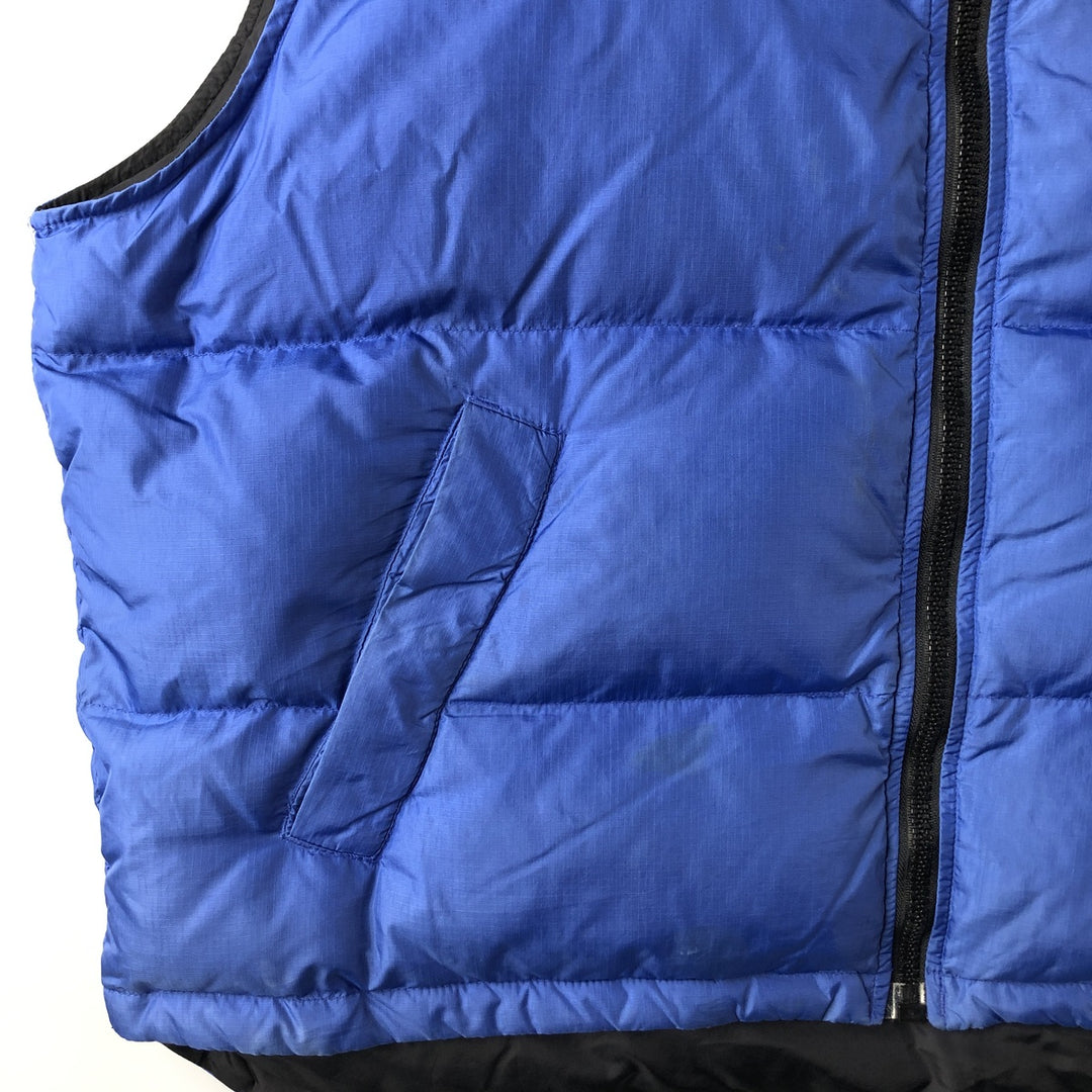 Eddie Bauer Ripstop Goose Down Vest, Men's XL Nylon blue type Vintage Second Hand