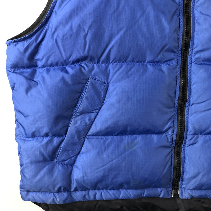 Eddie Bauer Ripstop Goose Down Vest, Men's XL Nylon blue type Vintage Second Hand