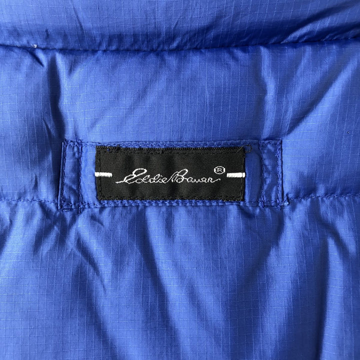 Eddie Bauer Ripstop Goose Down Vest, Men's XL Nylon blue type Vintage Second Hand