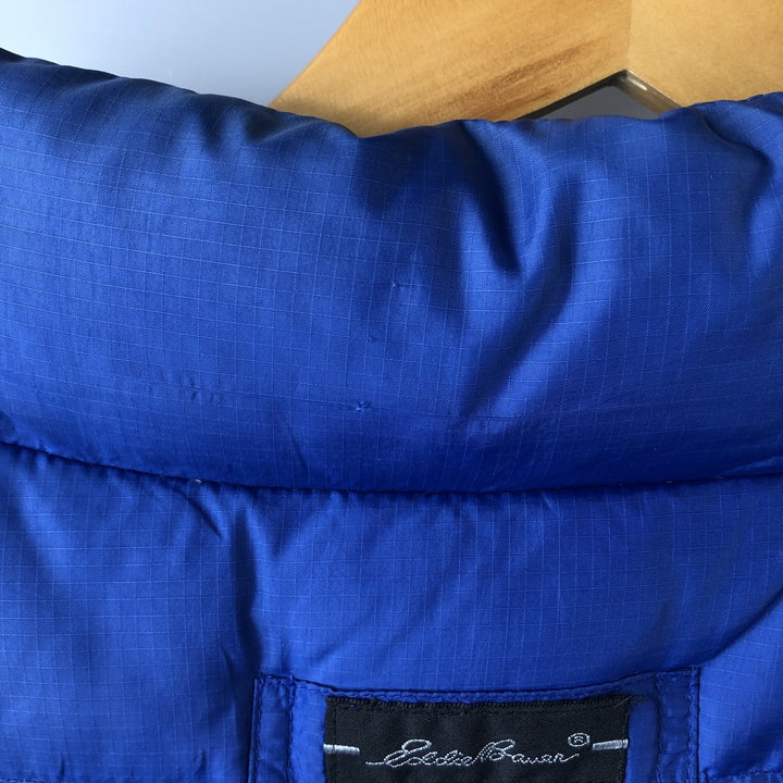 Eddie Bauer Ripstop Goose Down Vest, Men's XL Nylon blue type Vintage Second Hand
