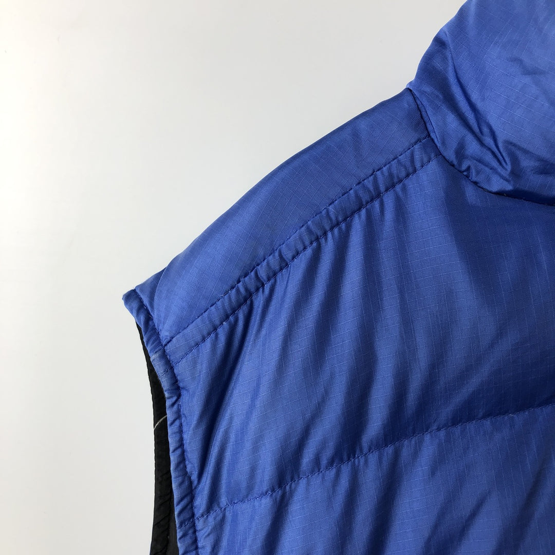 Eddie Bauer Ripstop Goose Down Vest, Men's XL Nylon blue type Vintage Second Hand
