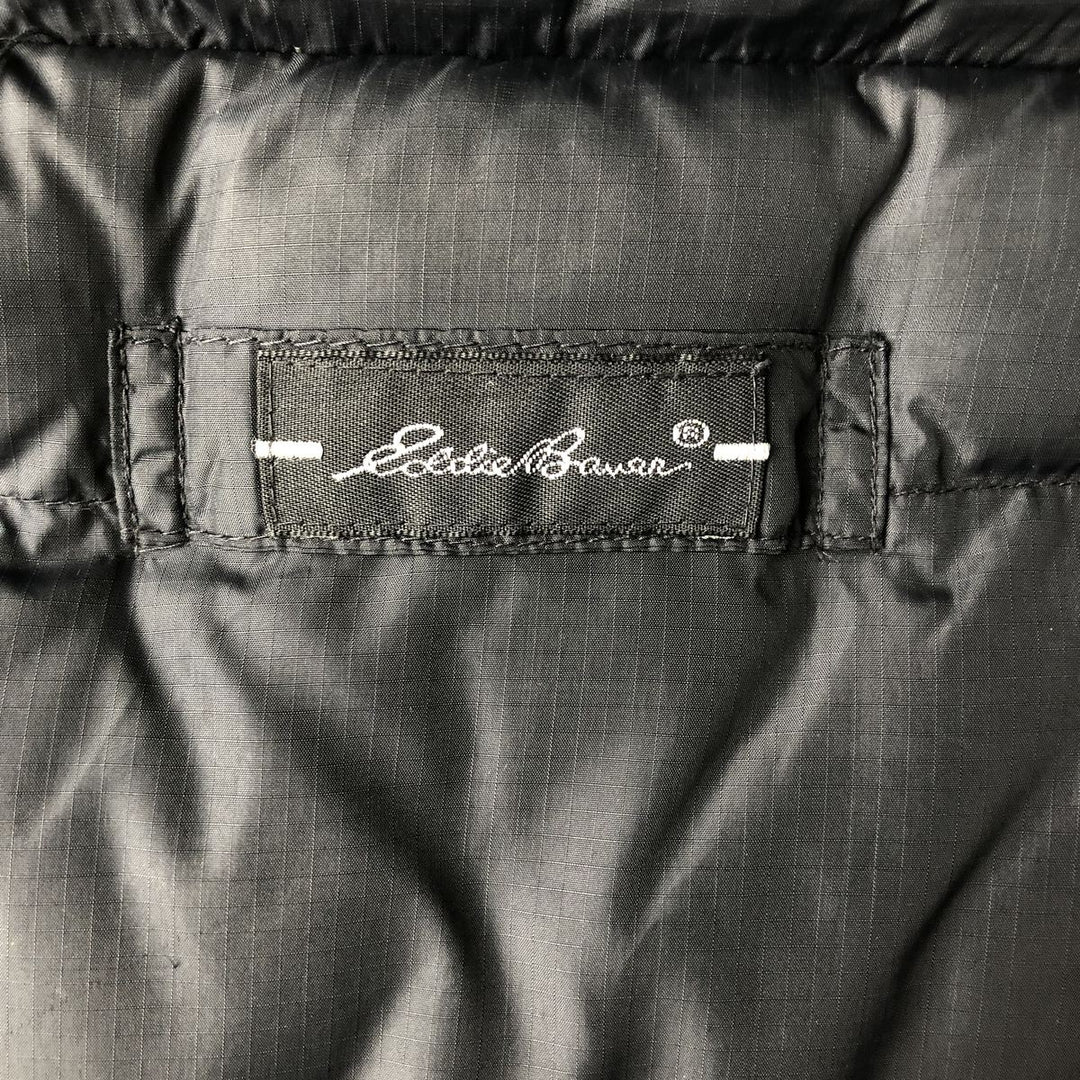 Eddie Bauer Goose Down Vest, Men's XL Size Nylon black type Vintage Second Hand