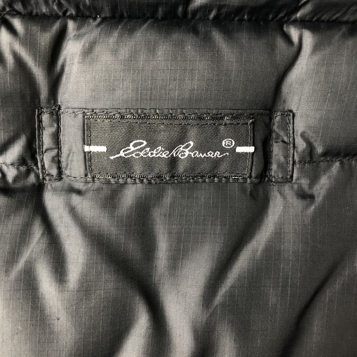 Eddie Bauer Goose Down Vest, Men's XL Size Nylon black type Vintage Second Hand