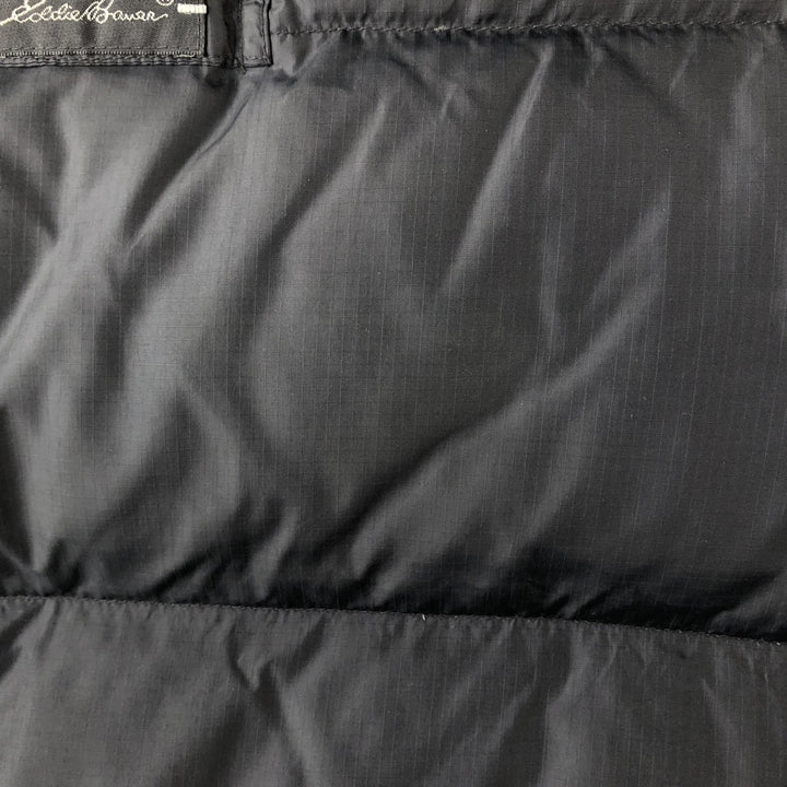 Eddie Bauer Goose Down Vest, Men's XL Size Nylon black type Vintage Second Hand