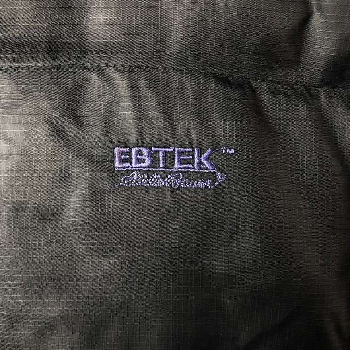 Vintage 90'S Eddie Bauer EBTEK Ripstop Goose Down Vest, Men's Size L Nylon black type Vintage Second Hand