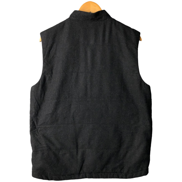Patagonia Recycled Wool Vest (26970FA17) with Primaloft Padding, Men's Size Medium wool black type Vintage Second Hand
