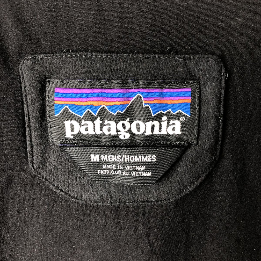 Patagonia Recycled Wool Vest (26970FA17) with Primaloft Padding, Men's Size Medium wool black type Vintage Second Hand