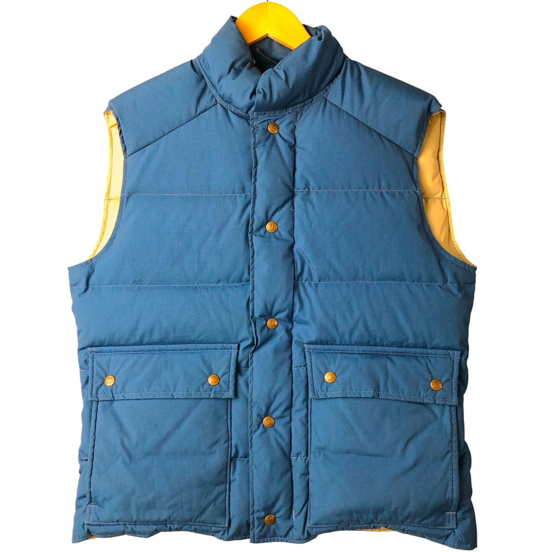 Vintage 1970'S Eddie Bauer black tag goose down vest, size L, men's Goose down (insulation) blue type Vintage Second Hand