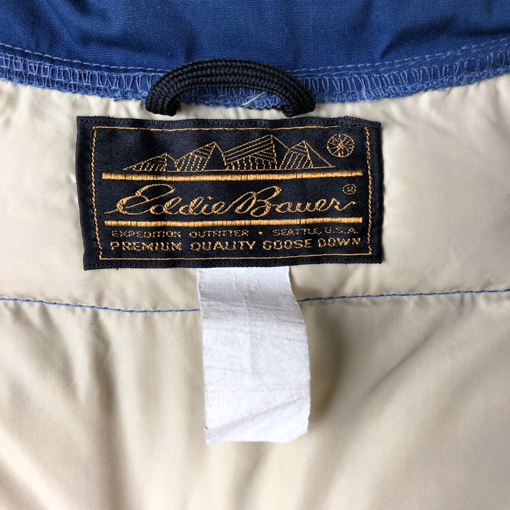 Vintage 1970'S Eddie Bauer black tag goose down vest, size L, men's Goose down (insulation) blue type Vintage Second Hand