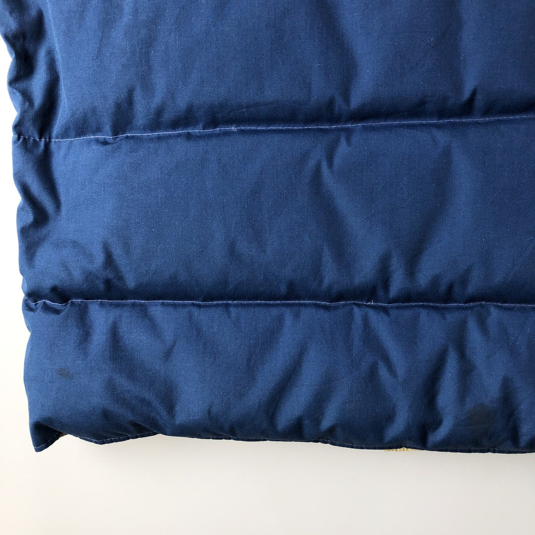 Vintage 1970'S Eddie Bauer black tag goose down vest, size L, men's Goose down (insulation) blue type Vintage Second Hand