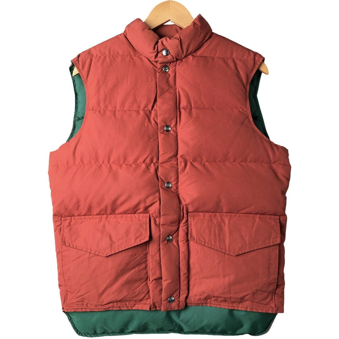 Vintage 1980'S WOOLRICH down vest, size M, men's cotton orange type Vintage Second Hand
