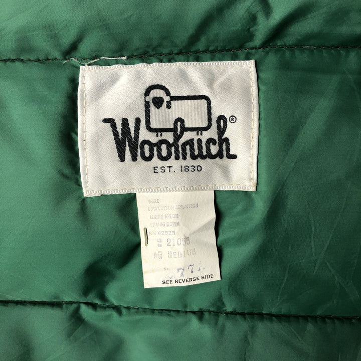 Vintage 1980'S WOOLRICH down vest, size M, men's cotton orange type Vintage Second Hand