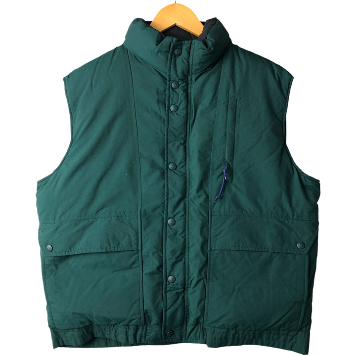 90'S REI Vintage Down Vest, Men's Size L unclear green type Vintage Second Hand