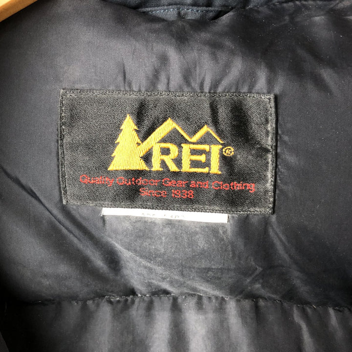 90'S REI Vintage Down Vest, Men's Size L unclear green type Vintage Second Hand