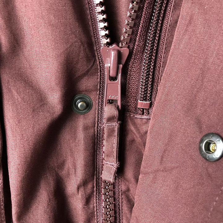 90'S Cabelas Vintage Goose Down Vest, Men's Size Medium polyester burgundy type Vintage Second Hand