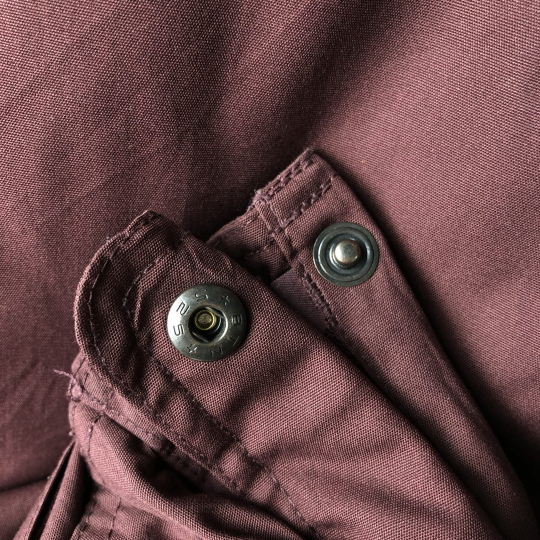 90'S Cabelas Vintage Goose Down Vest, Men's Size Medium polyester burgundy type Vintage Second Hand