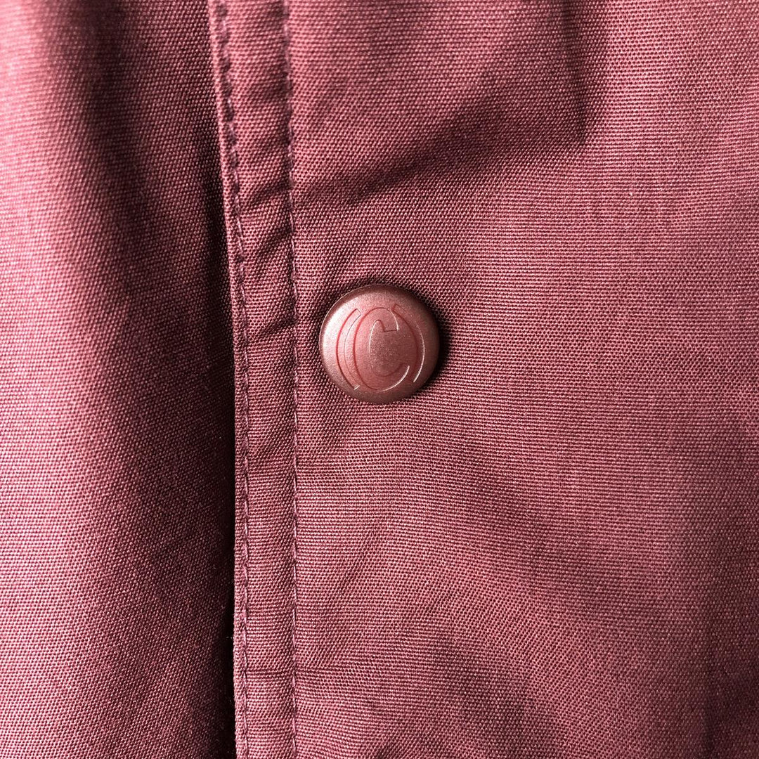 90'S Cabelas Vintage Goose Down Vest, Men's Size Medium polyester burgundy type Vintage Second Hand