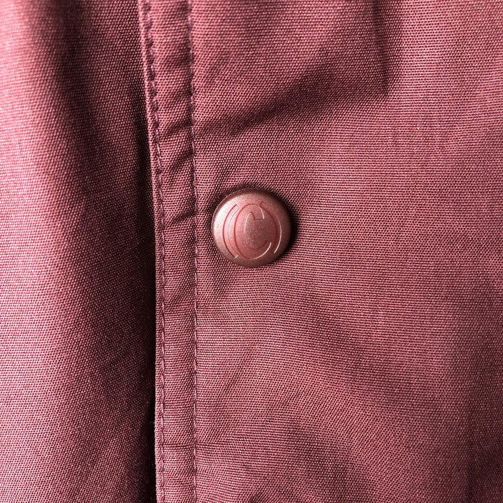 90'S Cabelas Vintage Goose Down Vest, Men's Size Medium polyester burgundy type Vintage Second Hand