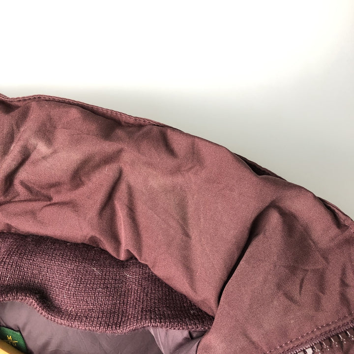 90'S Cabelas Vintage Goose Down Vest, Men's Size Medium polyester burgundy type Vintage Second Hand