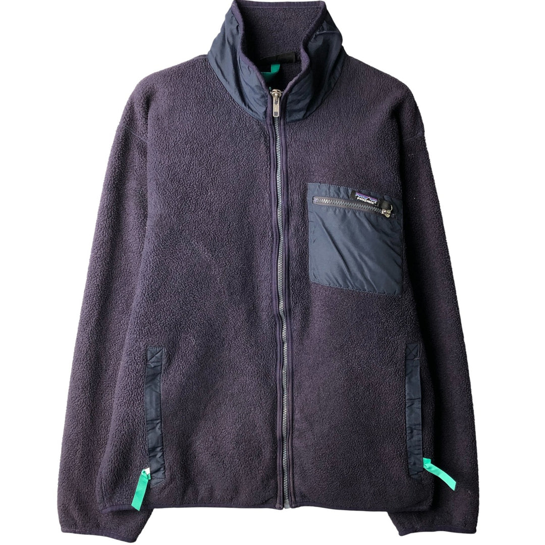 2000'S Patagonia 25631F0 Fleece Jacket, Made in USA, Men's Size L polyester navy blue type Vintage Second Hand