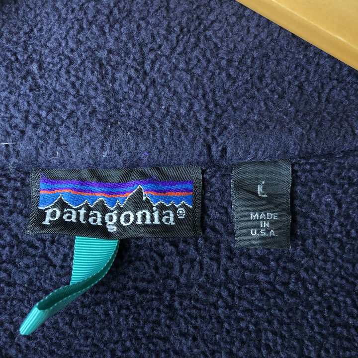 2000'S Patagonia 25631F0 Fleece Jacket, Made in USA, Men's Size L polyester navy blue type Vintage Second Hand