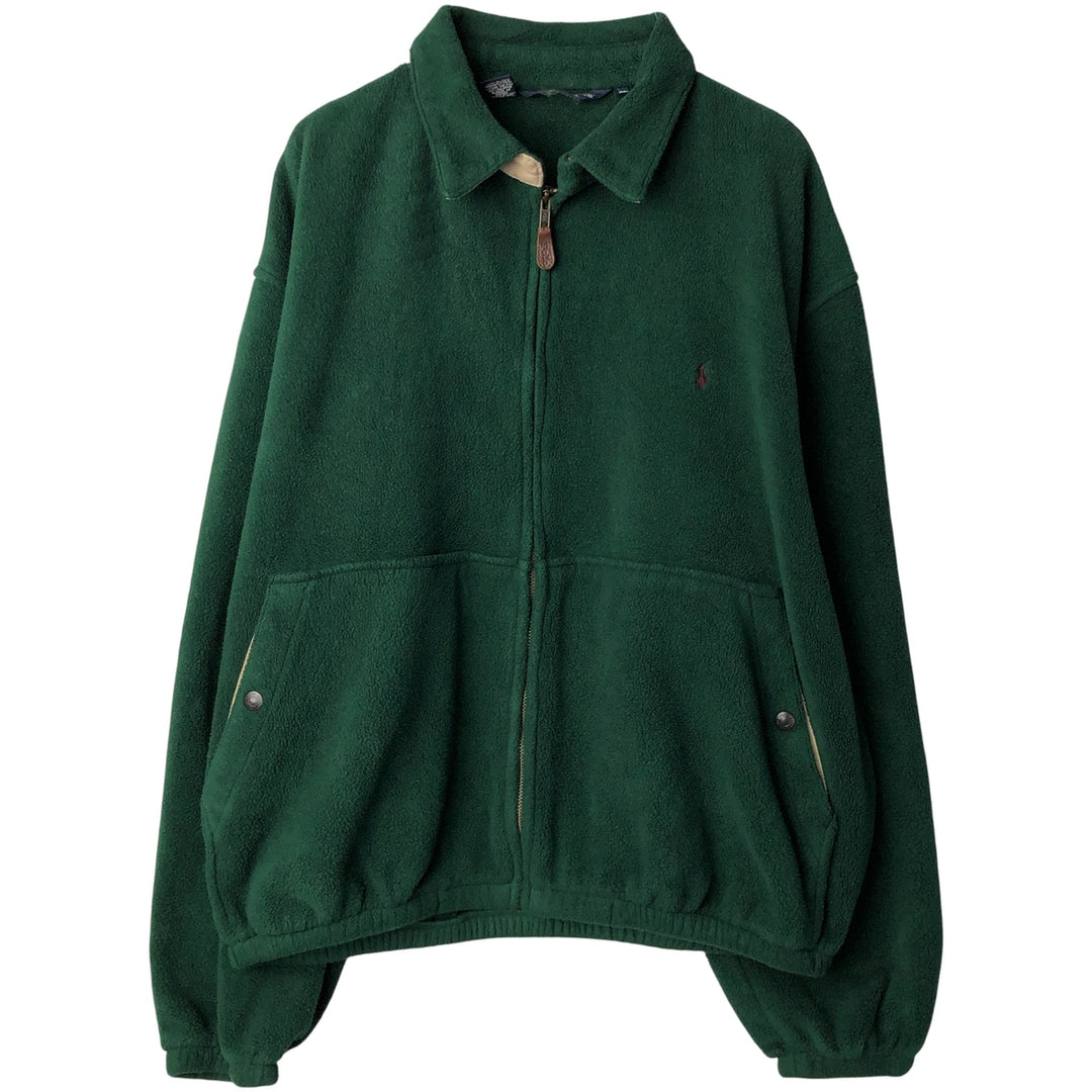 Ralph Lauren POLO by Ralph Lauren Swing-Top Fleece Jacket, Made in USA, Men's XL polyester green type Vintage Second Hand