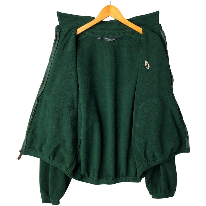 Ralph Lauren POLO by Ralph Lauren Swing-Top Fleece Jacket, Made in USA, Men's XL polyester green type Vintage Second Hand