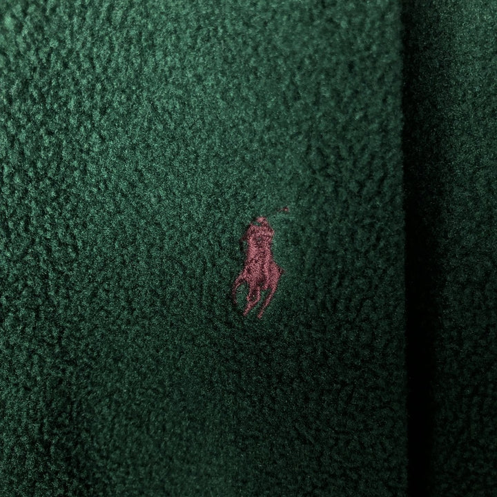 Ralph Lauren POLO by Ralph Lauren Swing-Top Fleece Jacket, Made in USA, Men's XL polyester green type Vintage Second Hand